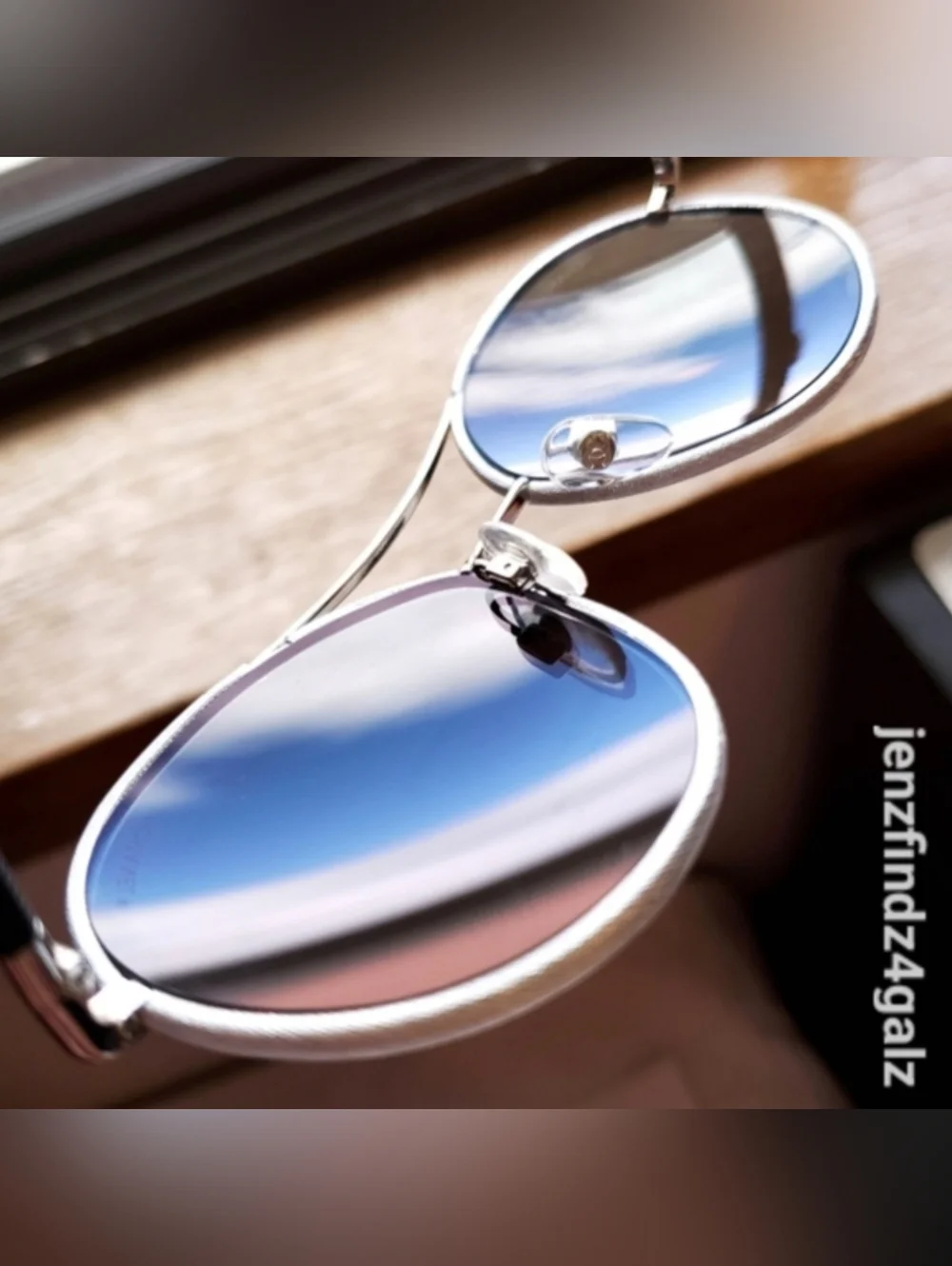 NWT Authentic CHANEL 4228-Q Silver Round Aviator Mirrored Sunglasses With Case - Picture 5 of 11